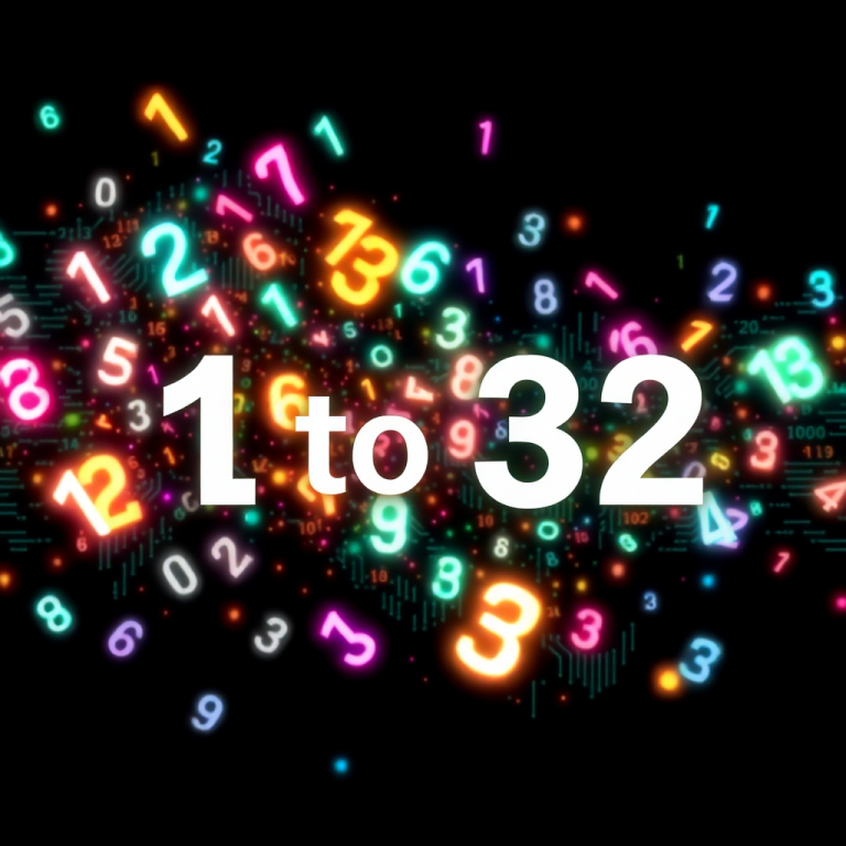 1 To 32 Random Number Generator