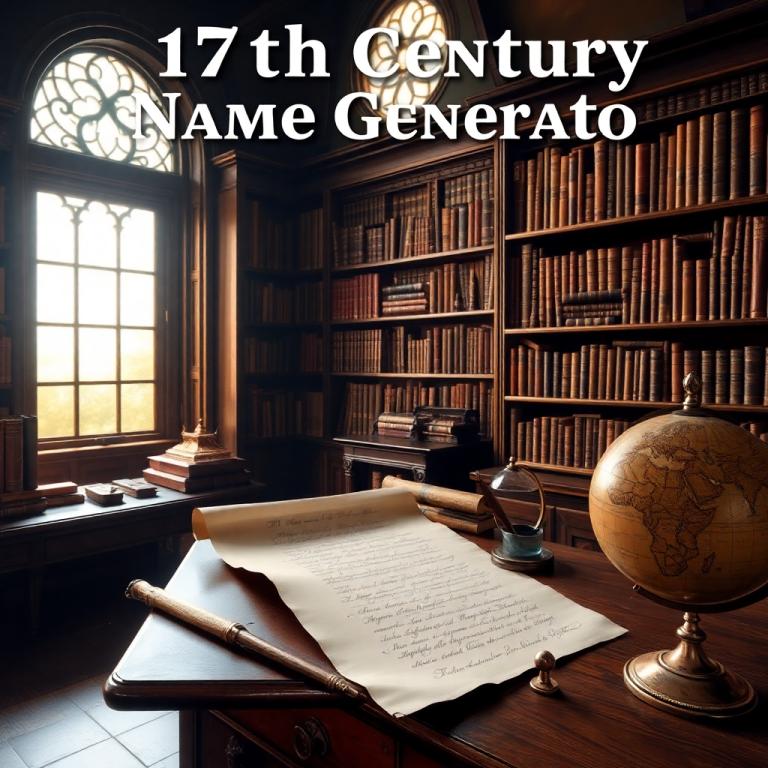 17th Century Name Generator