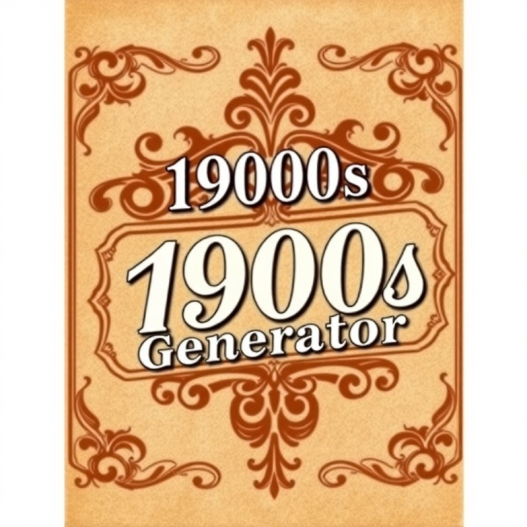 1900s Name Generator