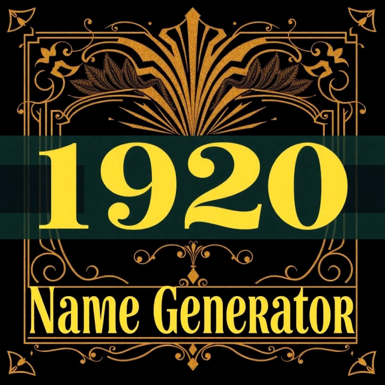 1920 Name Generator