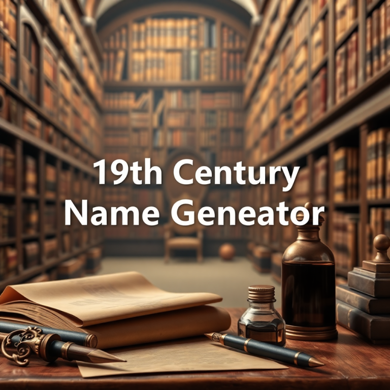 19th Century Name Generator