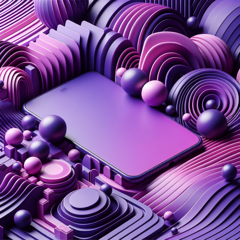 3d Purple Wallpaper Generator