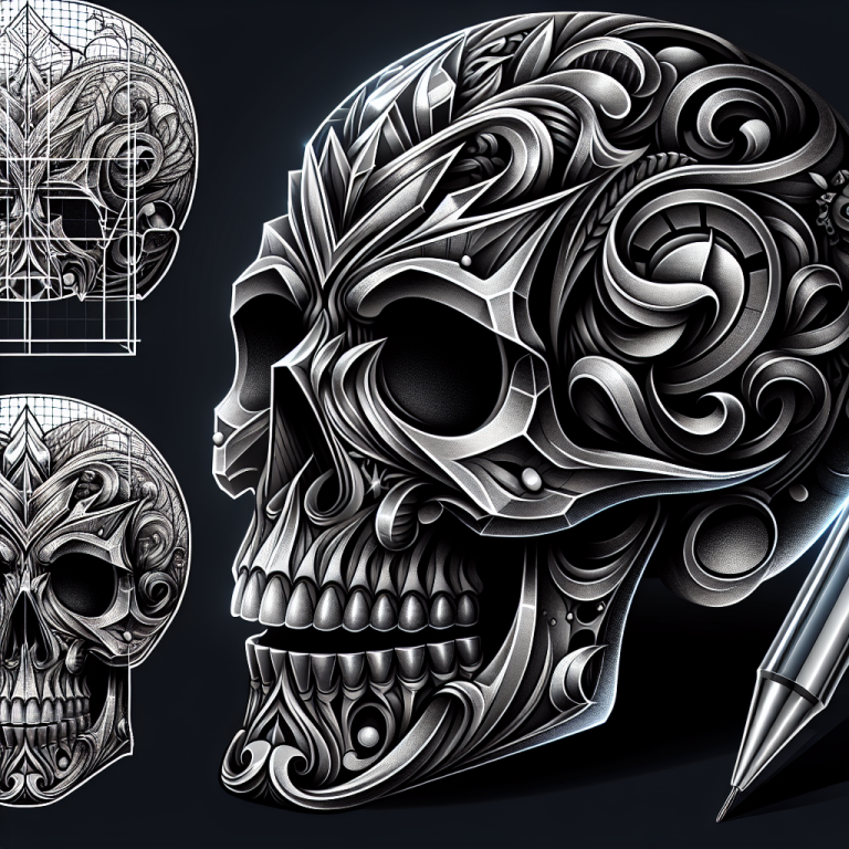 3d Skull Tattoo Generator