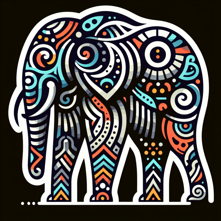 Abstract Elephant Tattoo Generator