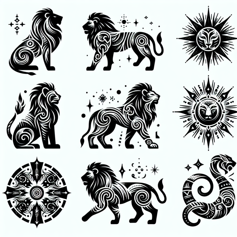 Abstract Lion Tattoo Generator