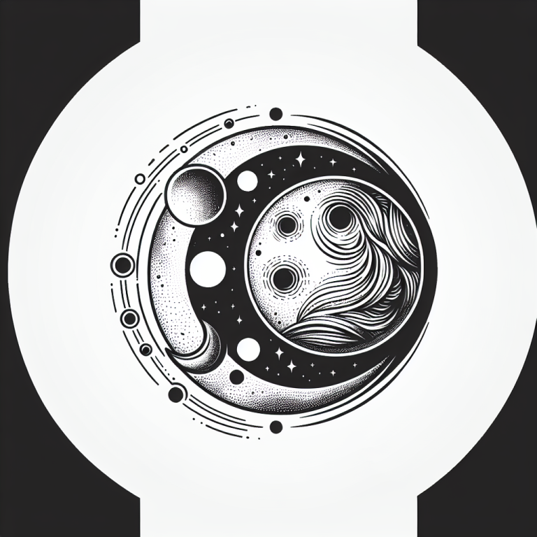 Abstract Moon Tattoo Generator