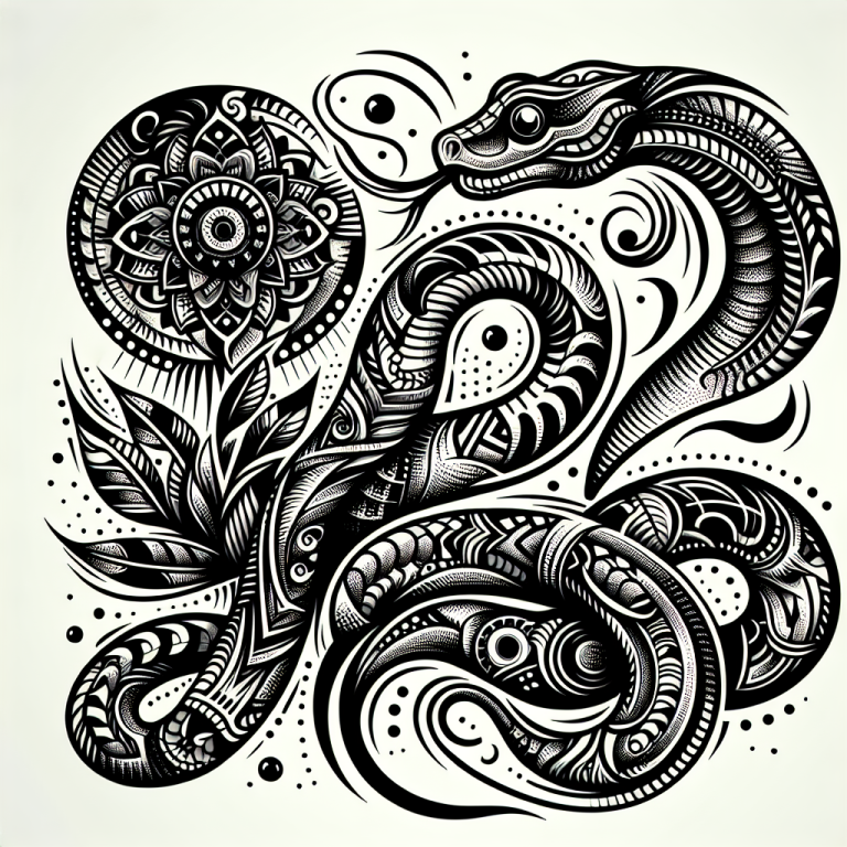 Abstract Snake Tattoo Generator