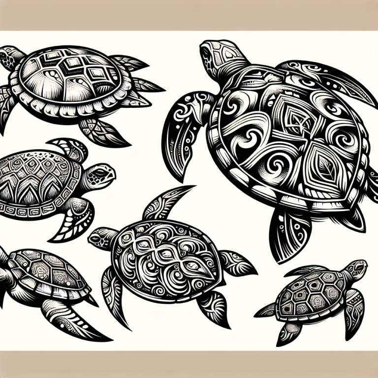 Abstract Turtle Tattoo Generator