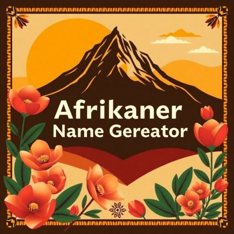 Afrikaner Name Generator
