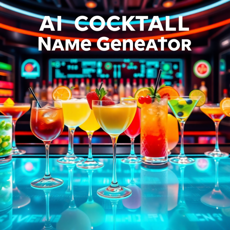 Ai Cocktail Name Generator