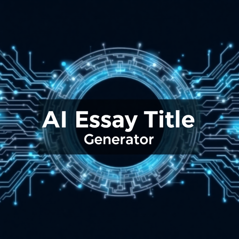 Ai Essay Title Generator