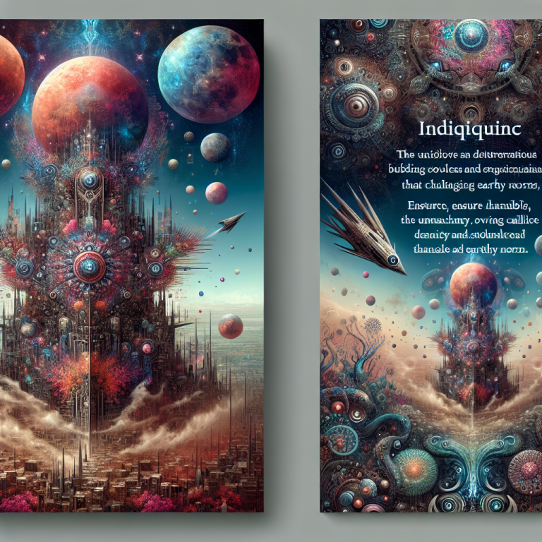Alien Book Cover Generator