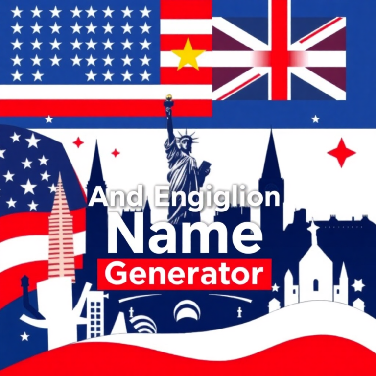 American And English Name Generator