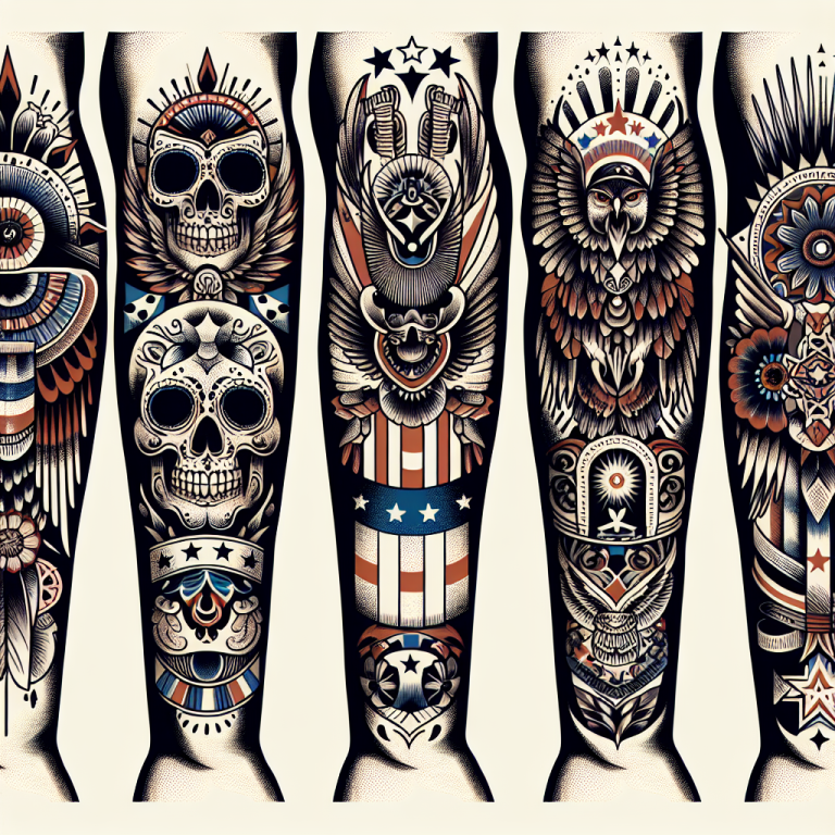 American Traditional Forearm Tattoo Generator