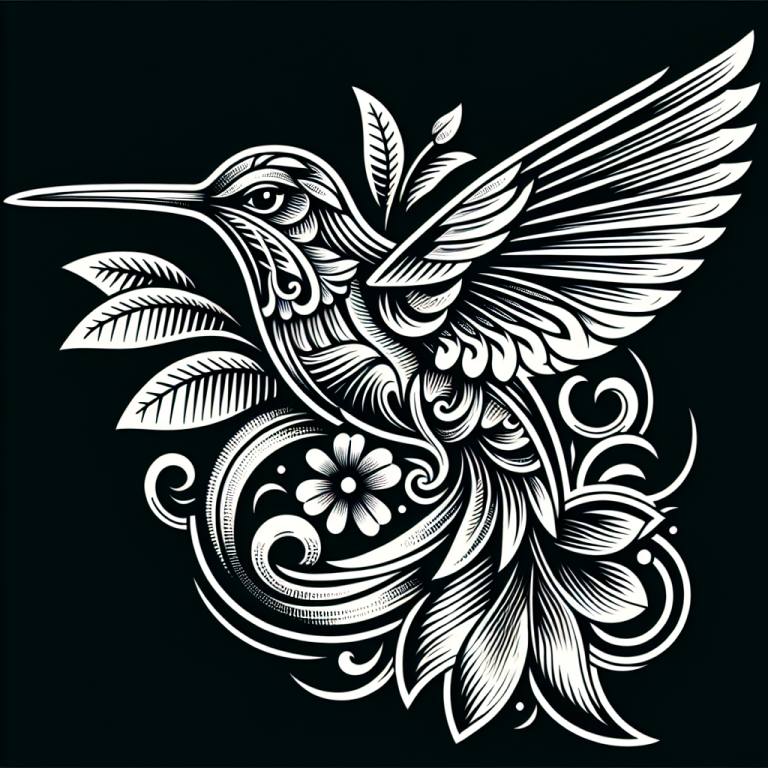 American Traditional Hummingbird Tattoo Generator