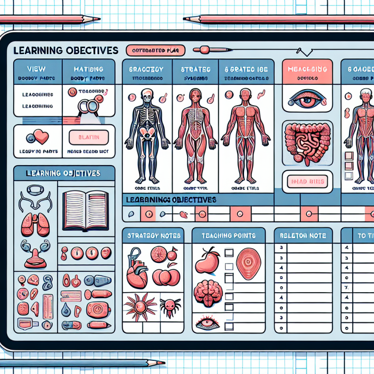 Anatomy Lesson Plan Generator