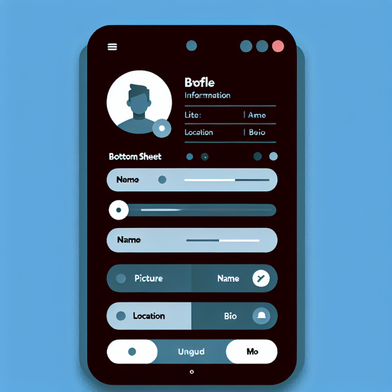 Android Bottom Sheet Generator