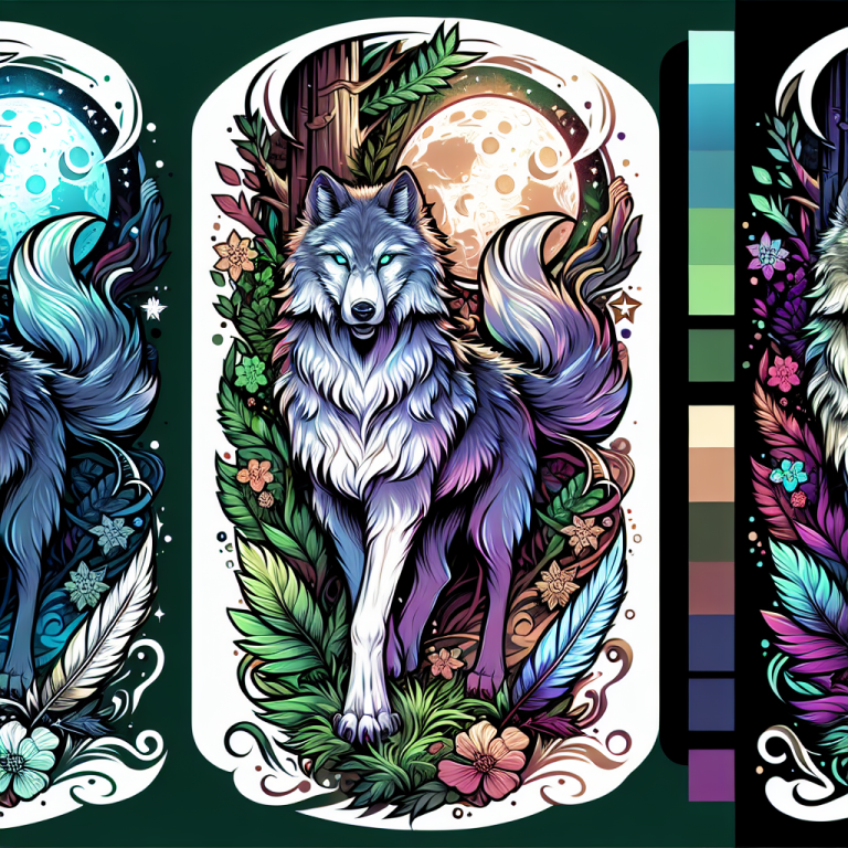Anime Wolf Tattoo Generator