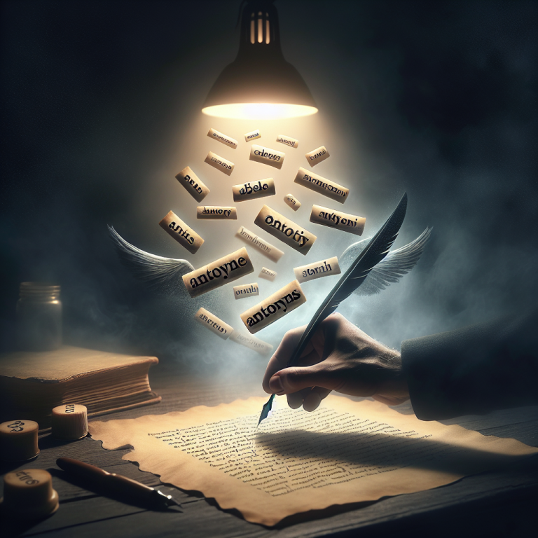 Antonym Poem Generator