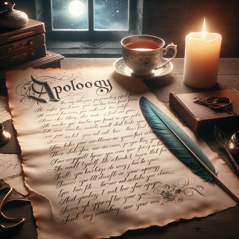 Apology Poem Generator