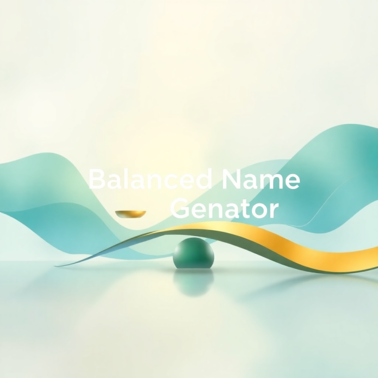 Balanced Name Generator