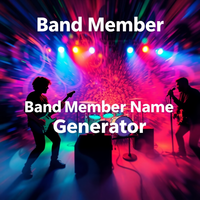Band Member Name Generator