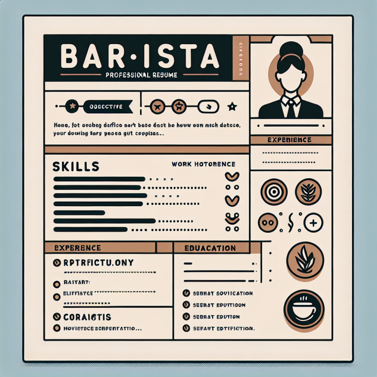 Barista Resume Generator