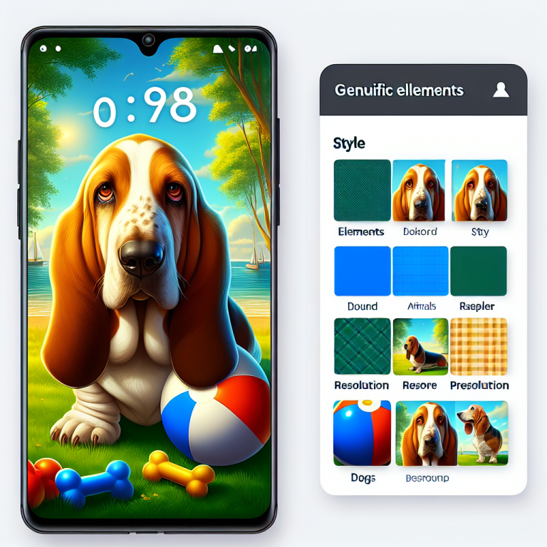 Basset Hound Wallpaper Generator