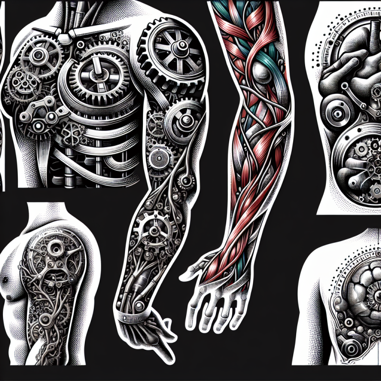Biomechanical Back Tattoo Generator