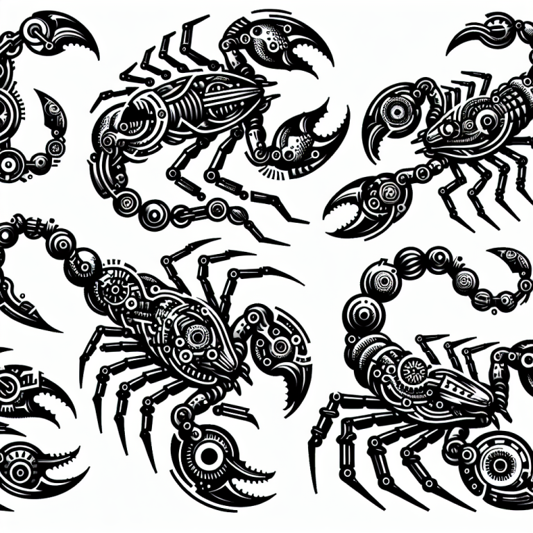 Biomechanical Scorpion Tattoo Generator