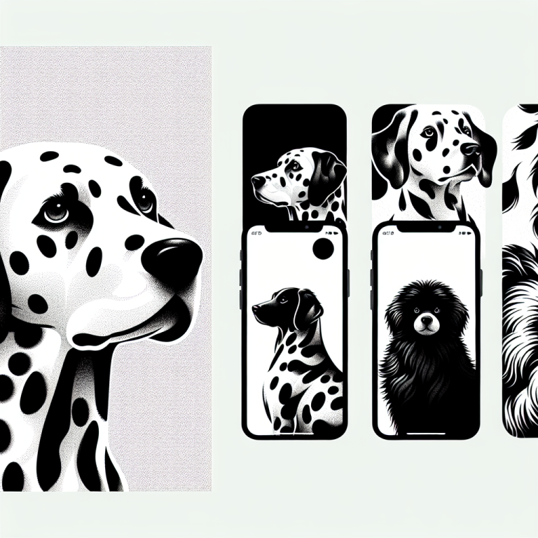 Black And White Dog Wallpaper Generator