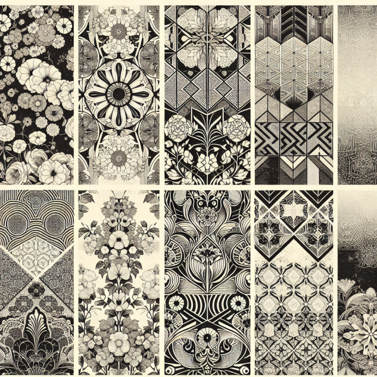 Black And White Vintage Wallpaper Generator