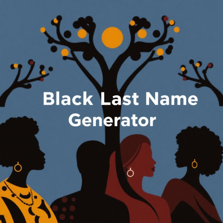 Black Last Name Generator