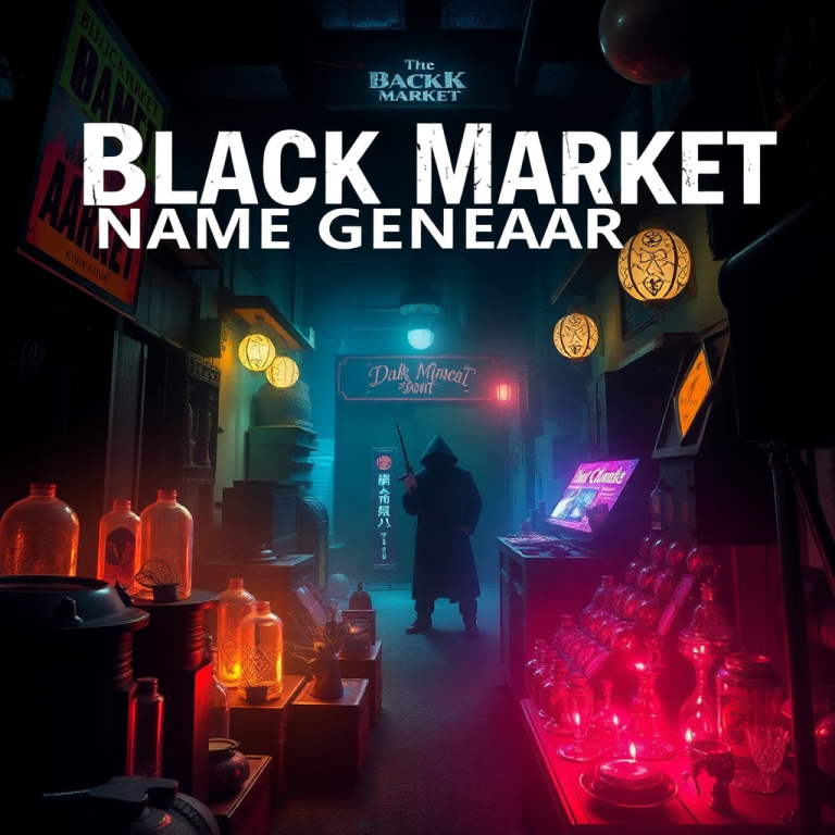 Black Market Name Generator