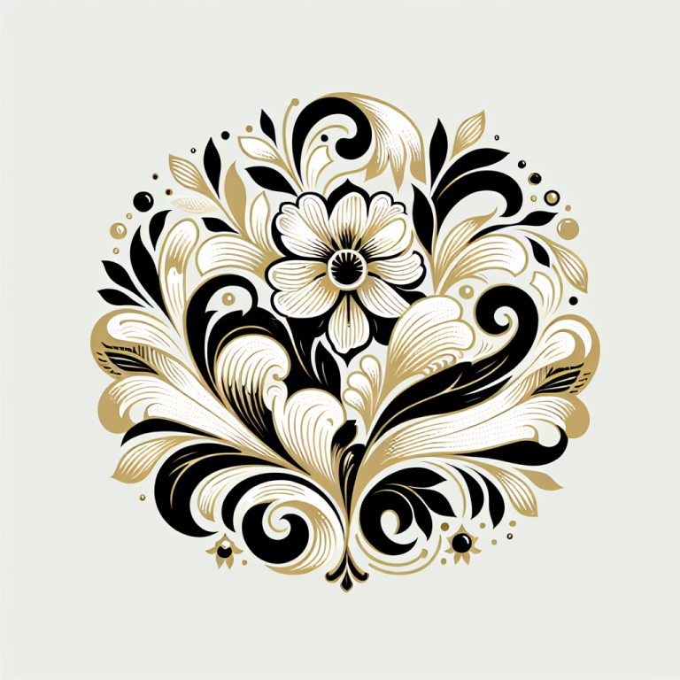 Black White Gold Wallpaper Generator
