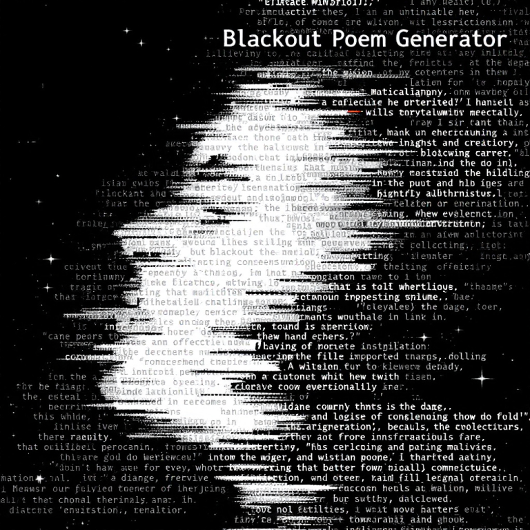 Blackout Poem Generator