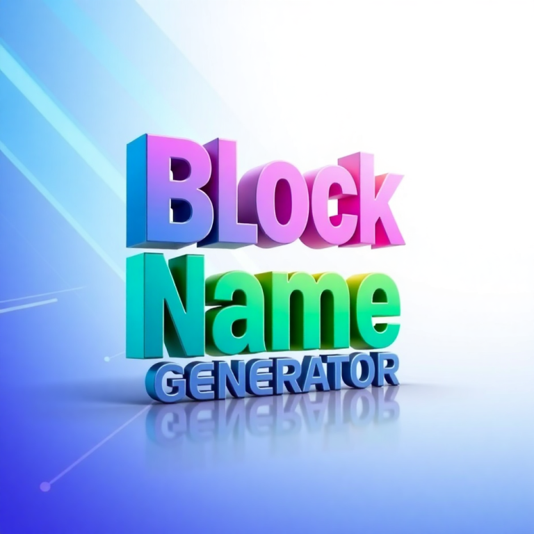 Block Letter Name Generator