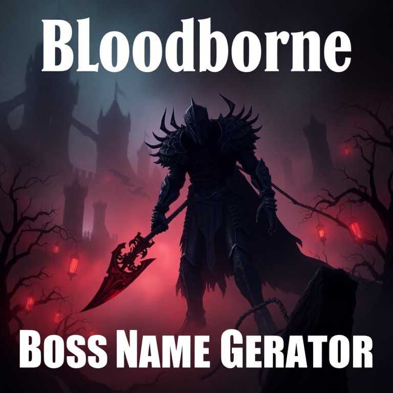 Bloodborne Boss Name Generator