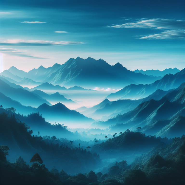 Blue Mountain Wallpaper Generator