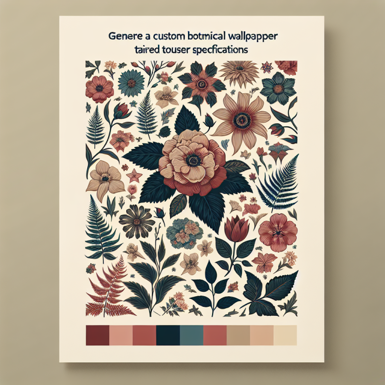 Botanical Wallpaper Generator