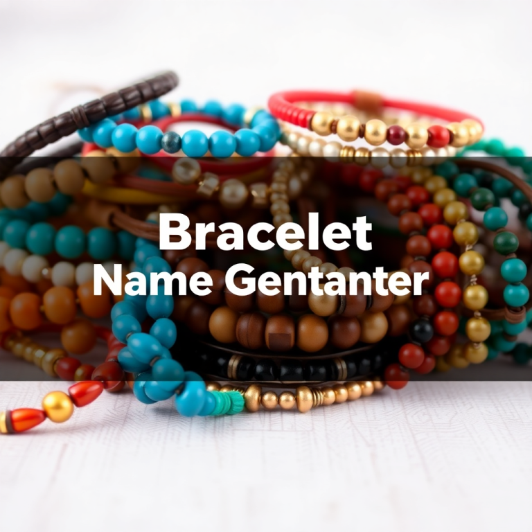 Bracelet Name Generator