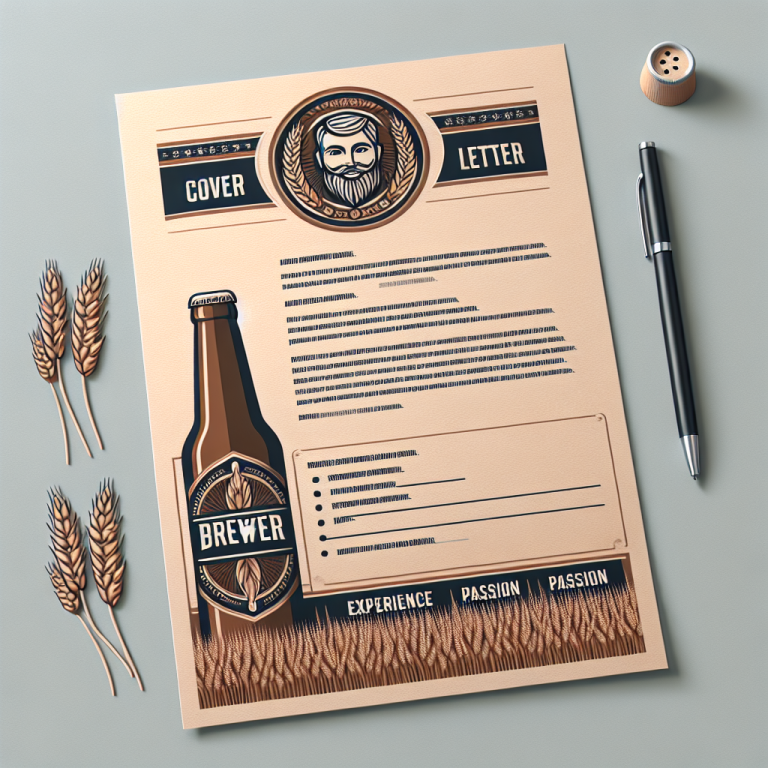 Brewery Manager Cover Letter Generator