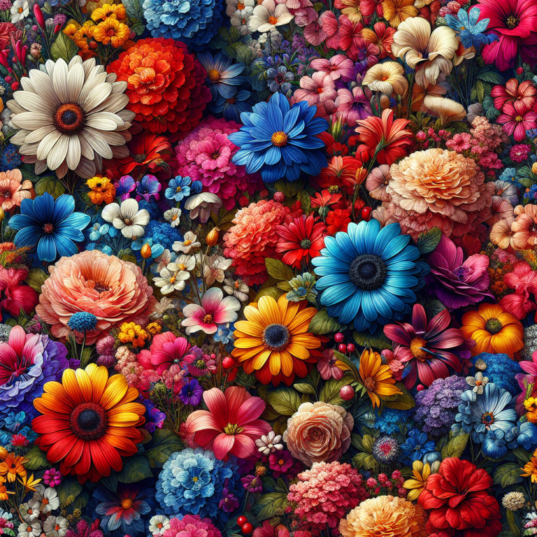 Bright Flower Wallpaper Generator