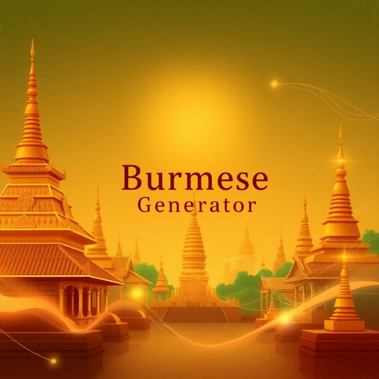 Burmese Name Generator