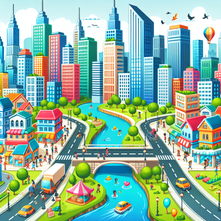 Cartoon City Scene Generator