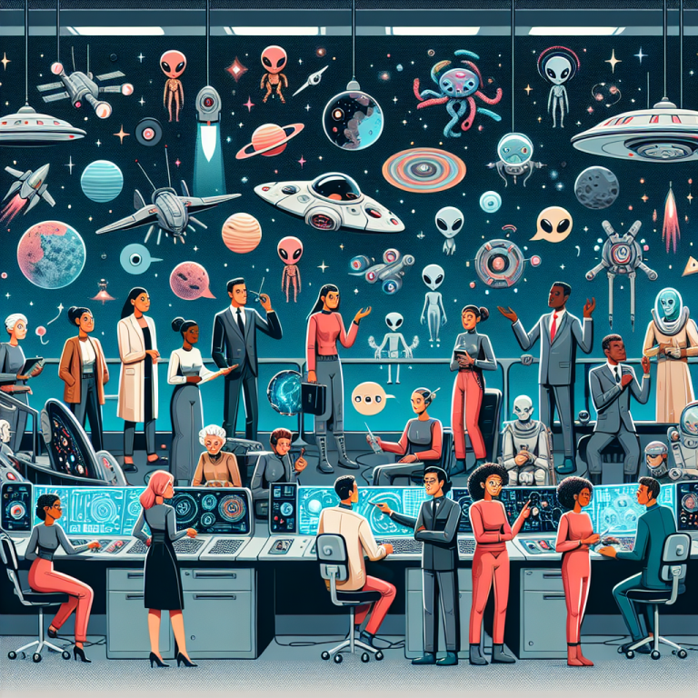 Cartoon Sci Fi Scene Generator