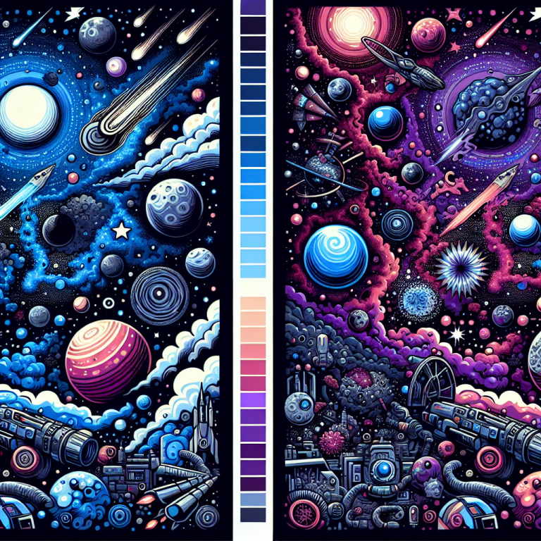 Cartoon Space Scene Generator