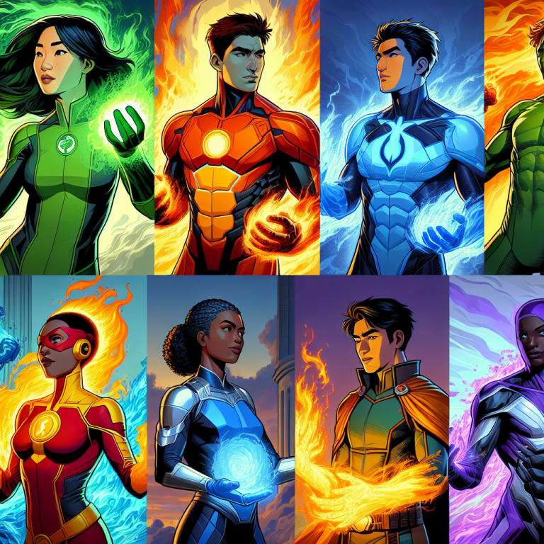 Cartoon Superhero Team Generator