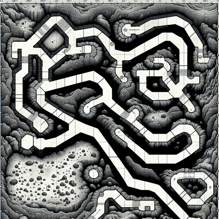 Cave Map Illustration Generator