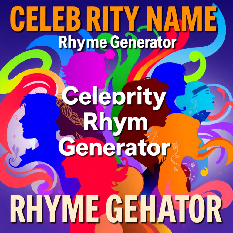Celebrity Name Rhyme Generator